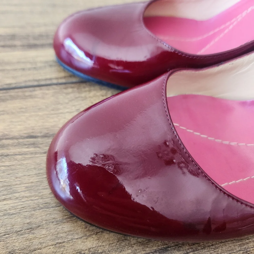 KATE SPADE NEW YORK  Women's Red Patent Leather Kameron Pumps Size 9 - Picture 3 of 7